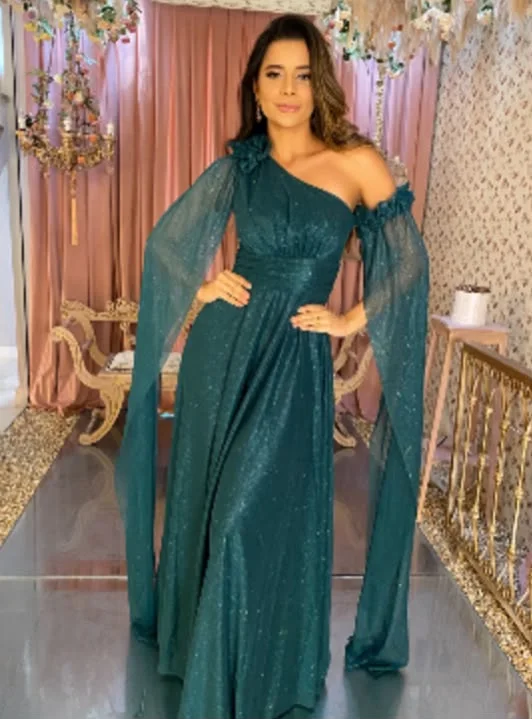 Vestido de festa vinho com drapeado